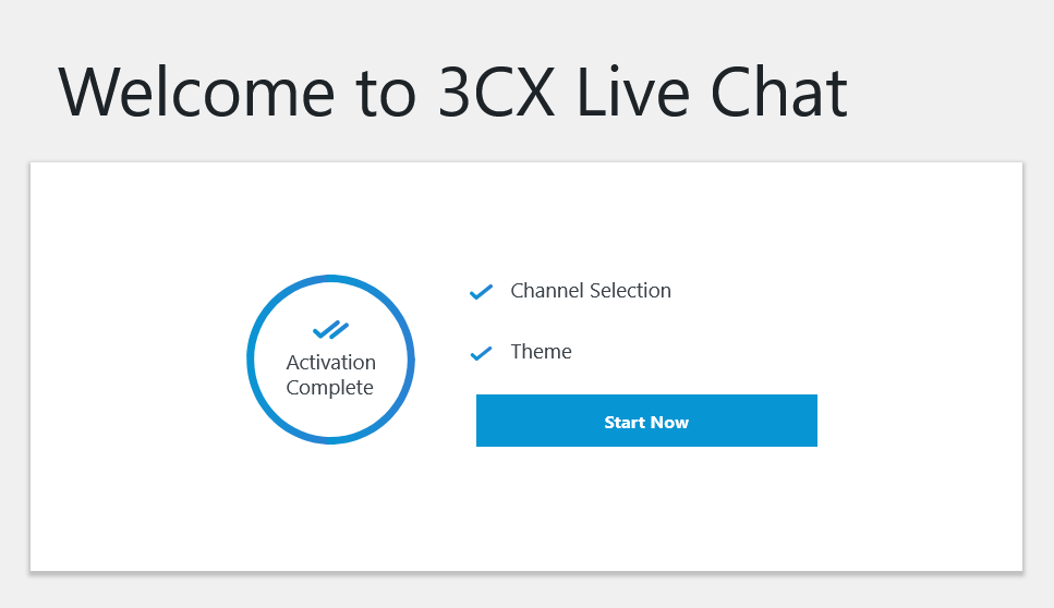 3CX Live Chatの初期設定完了